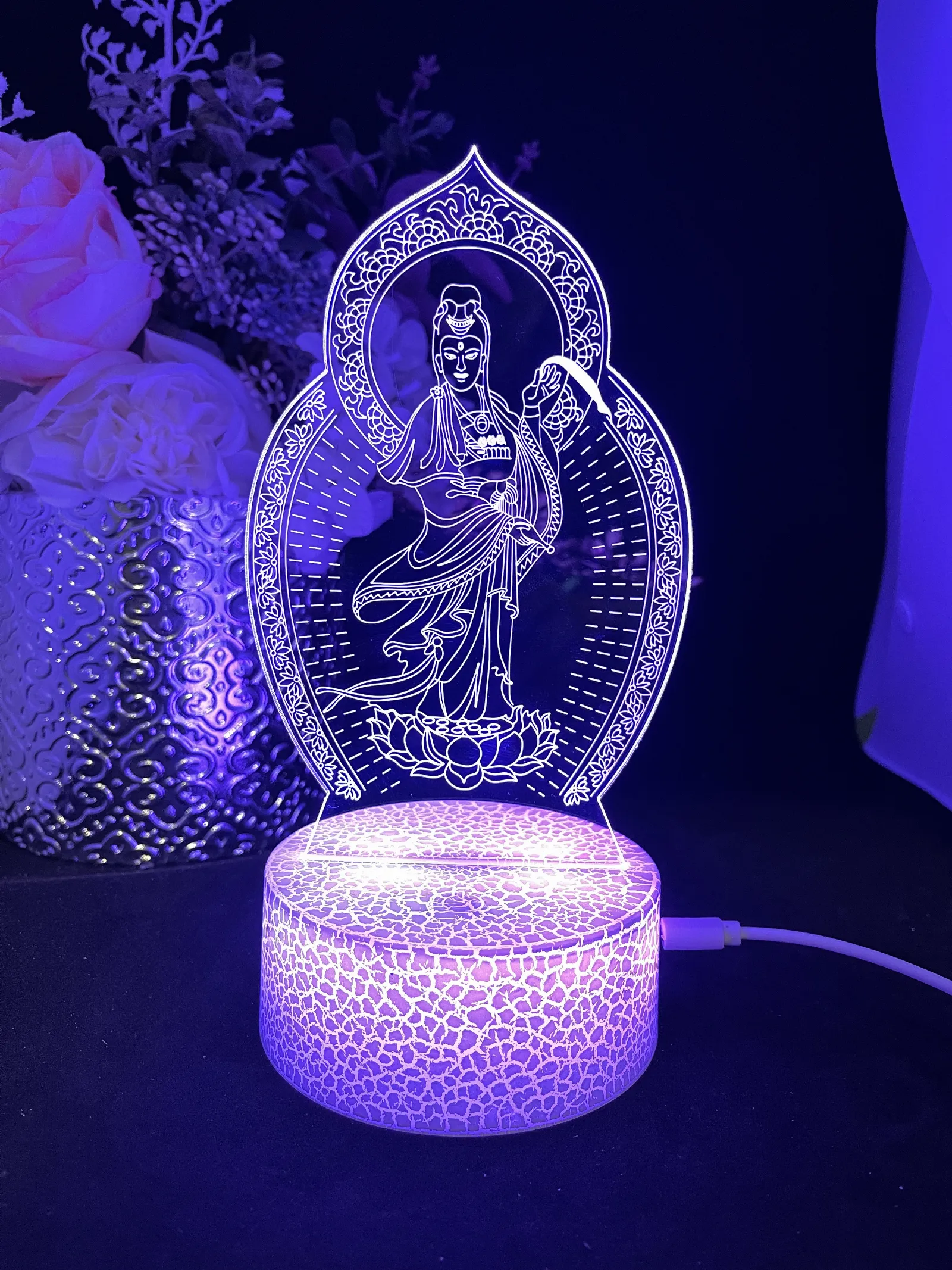 Personalised Buddha Led Night Light