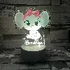 1 thumbnail Personalised-cute-elephant-printed-led-night-light