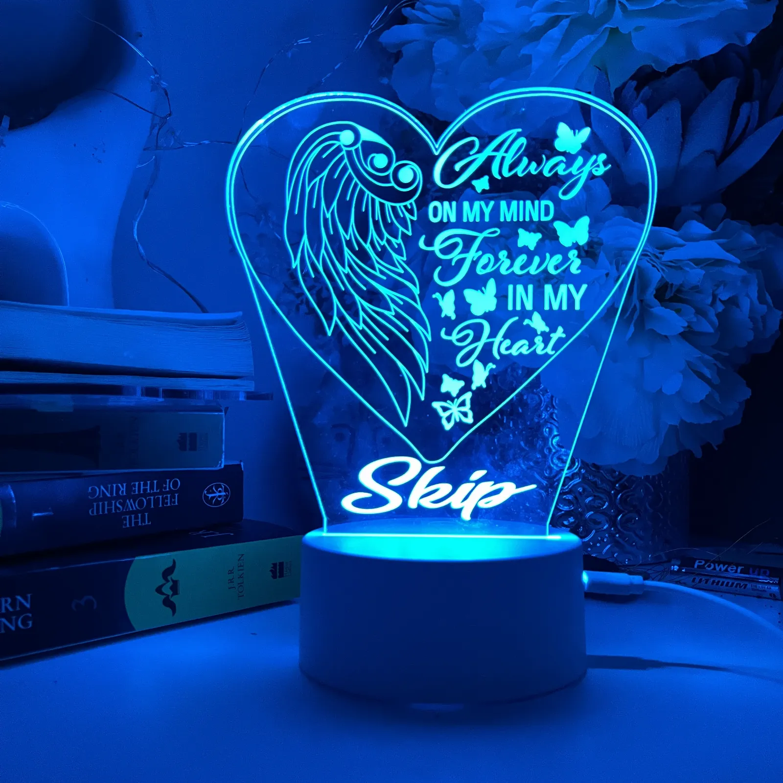 Personalised Memorable Plaque Led Night Light