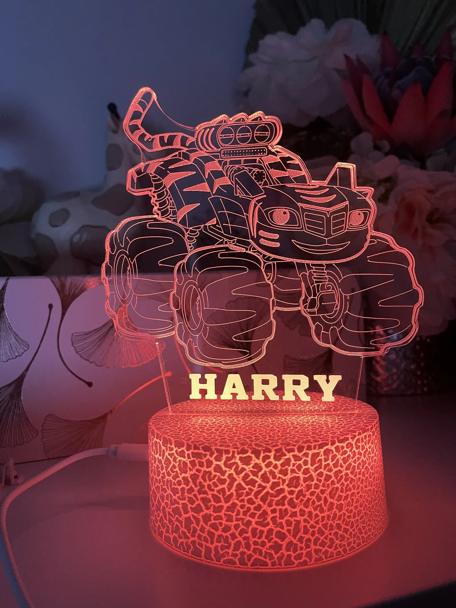 Personalised Monster Truck Led Night Light