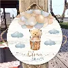 Personalised wooden sign Teady Bear On moon 