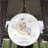 Personalised wooden sign teddy bear