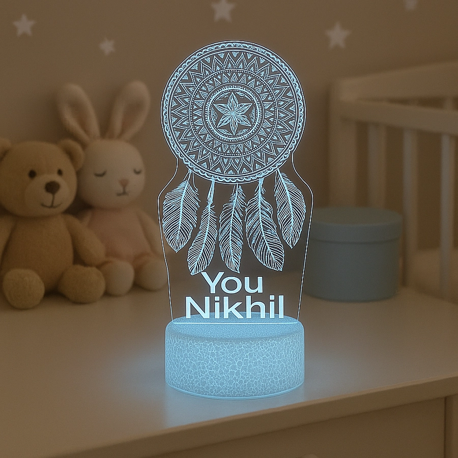 Personalised Dream Catcher Acrylic Led Custom Night Light