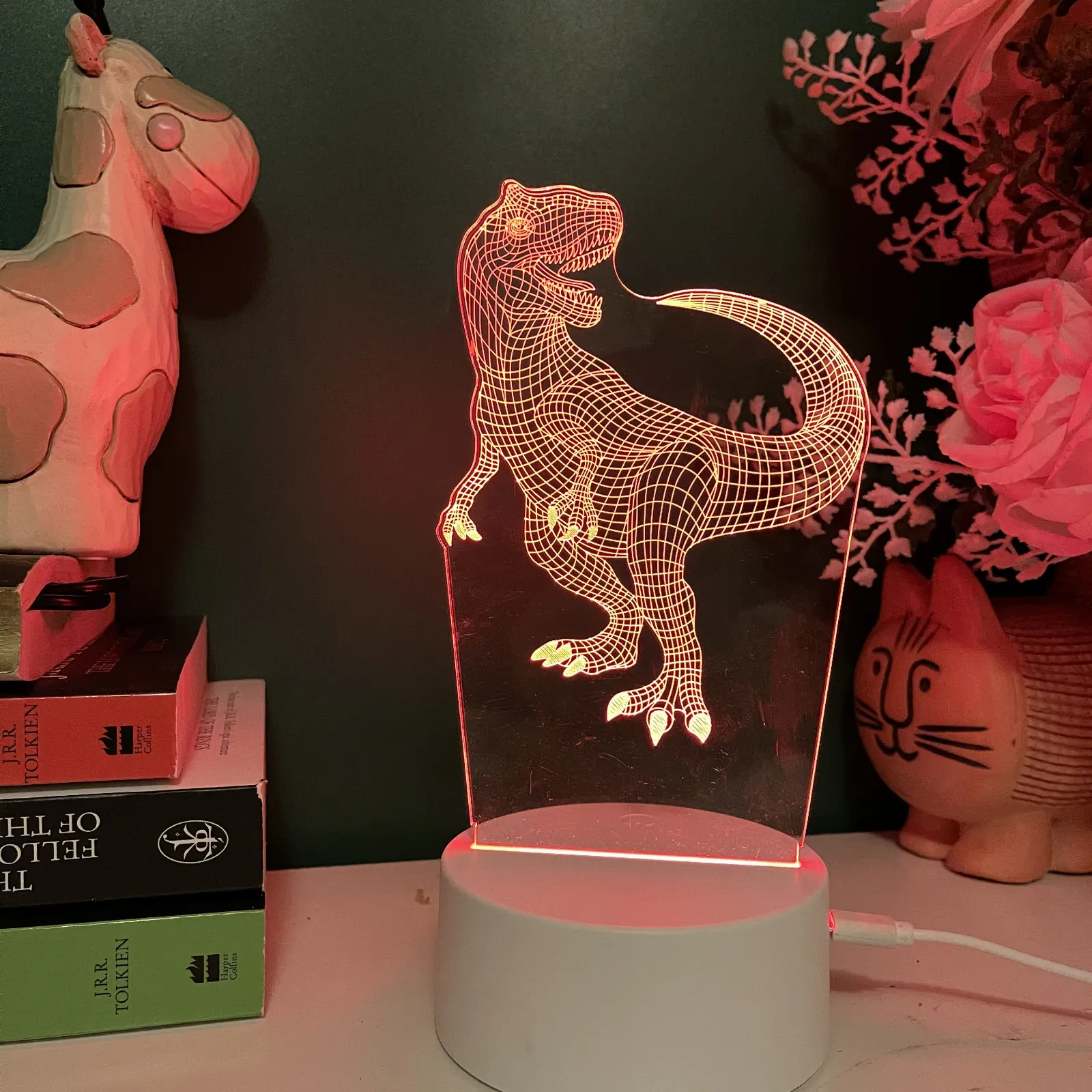 Personalised 3d Trex Led Night Light