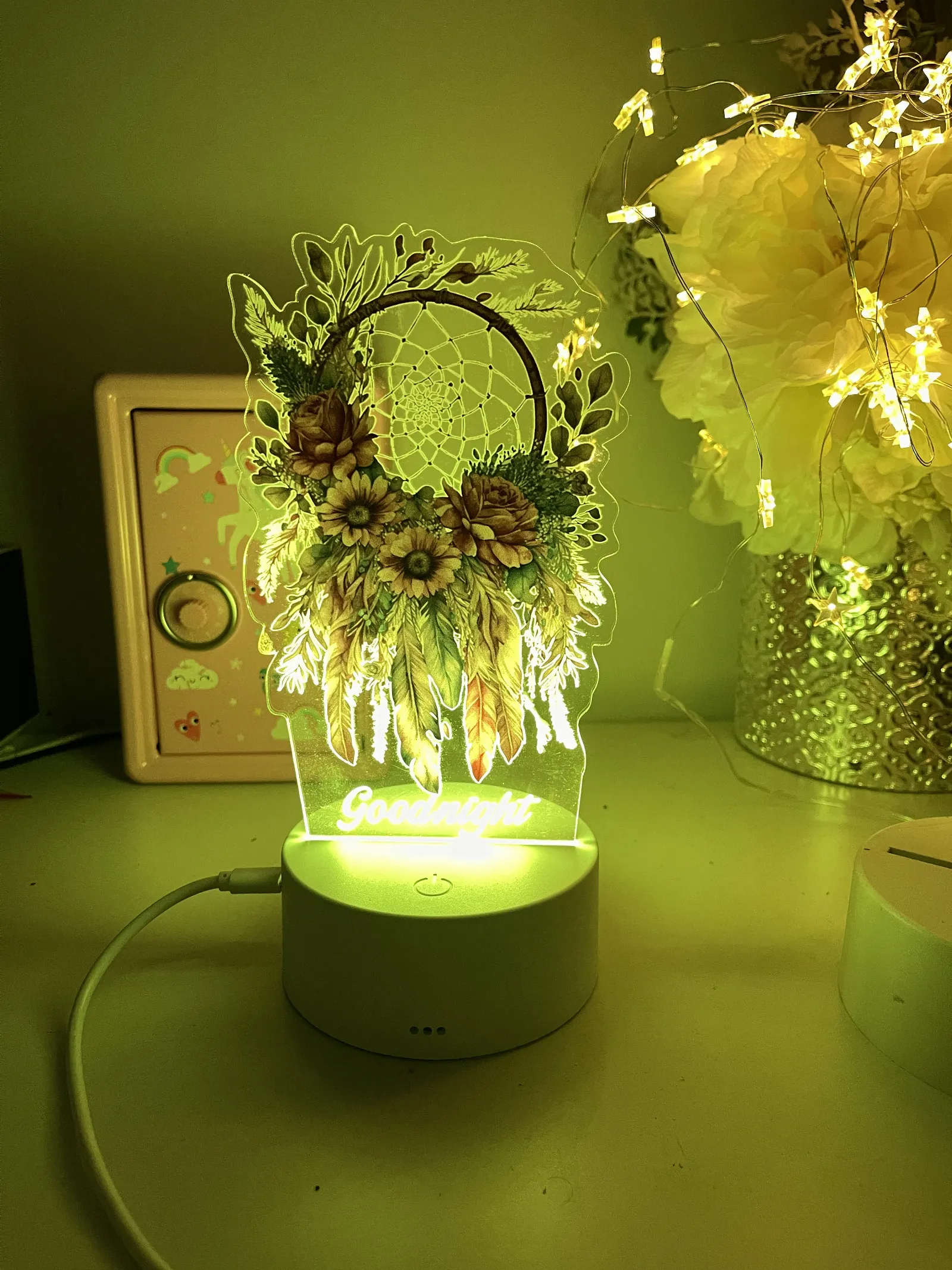 Personalised Dream Catcher Led Night Light