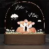 Personalised Cute Deer couple Led Night Light