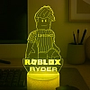 Personalised roblox led night light Night Lights Engraved Acrylic