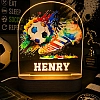 Personalised soccer ball colourful led night light