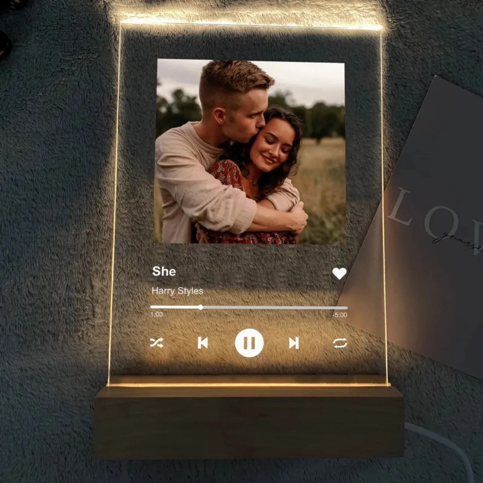 Custom Photo Night Light Aniversary Gift