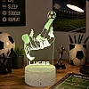 Personalised soccer player led night light