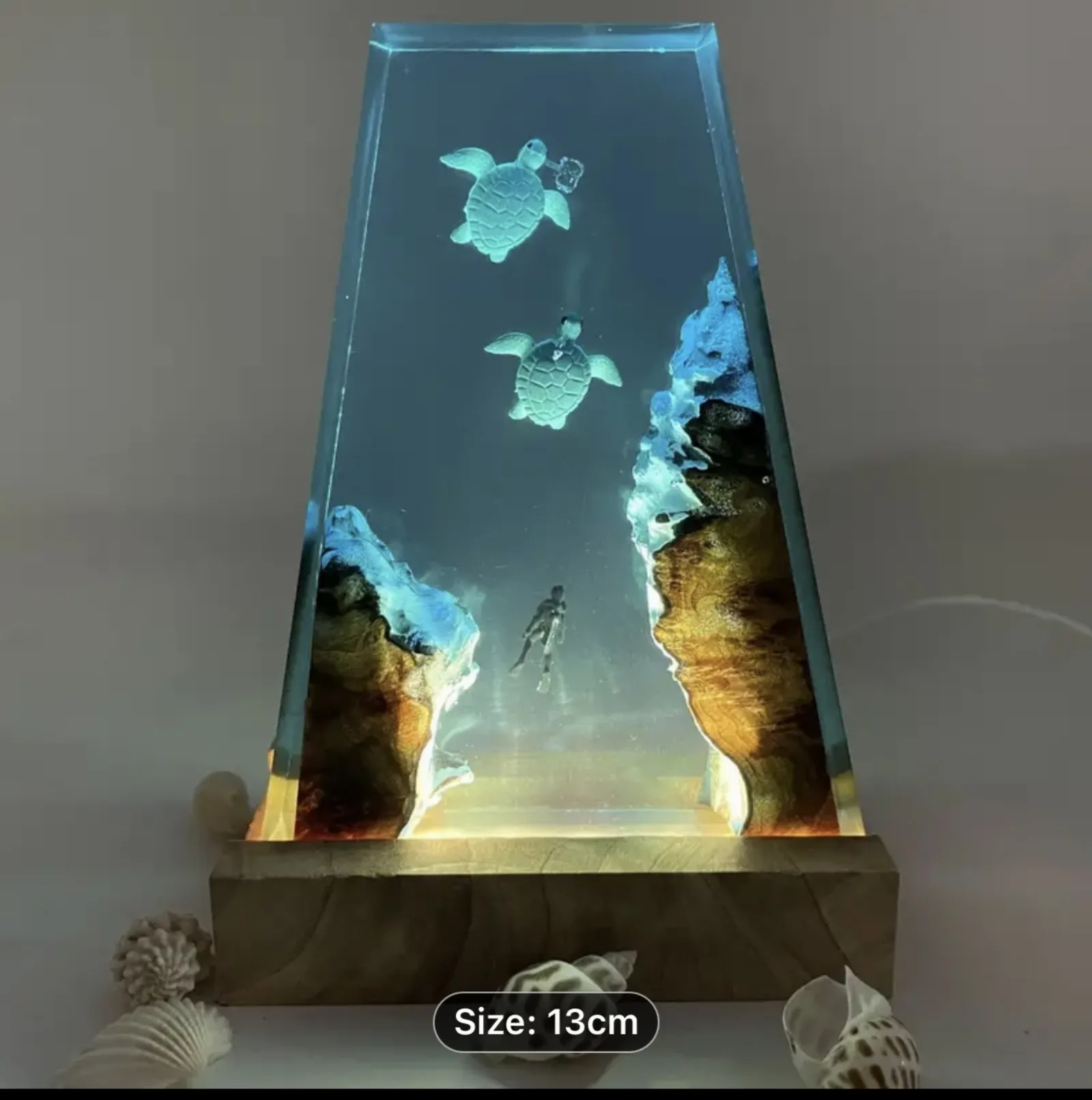 Resin Turtle Night Light