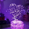 Personalised 3D Love Heart and Rose acrylic Led custom Night Light