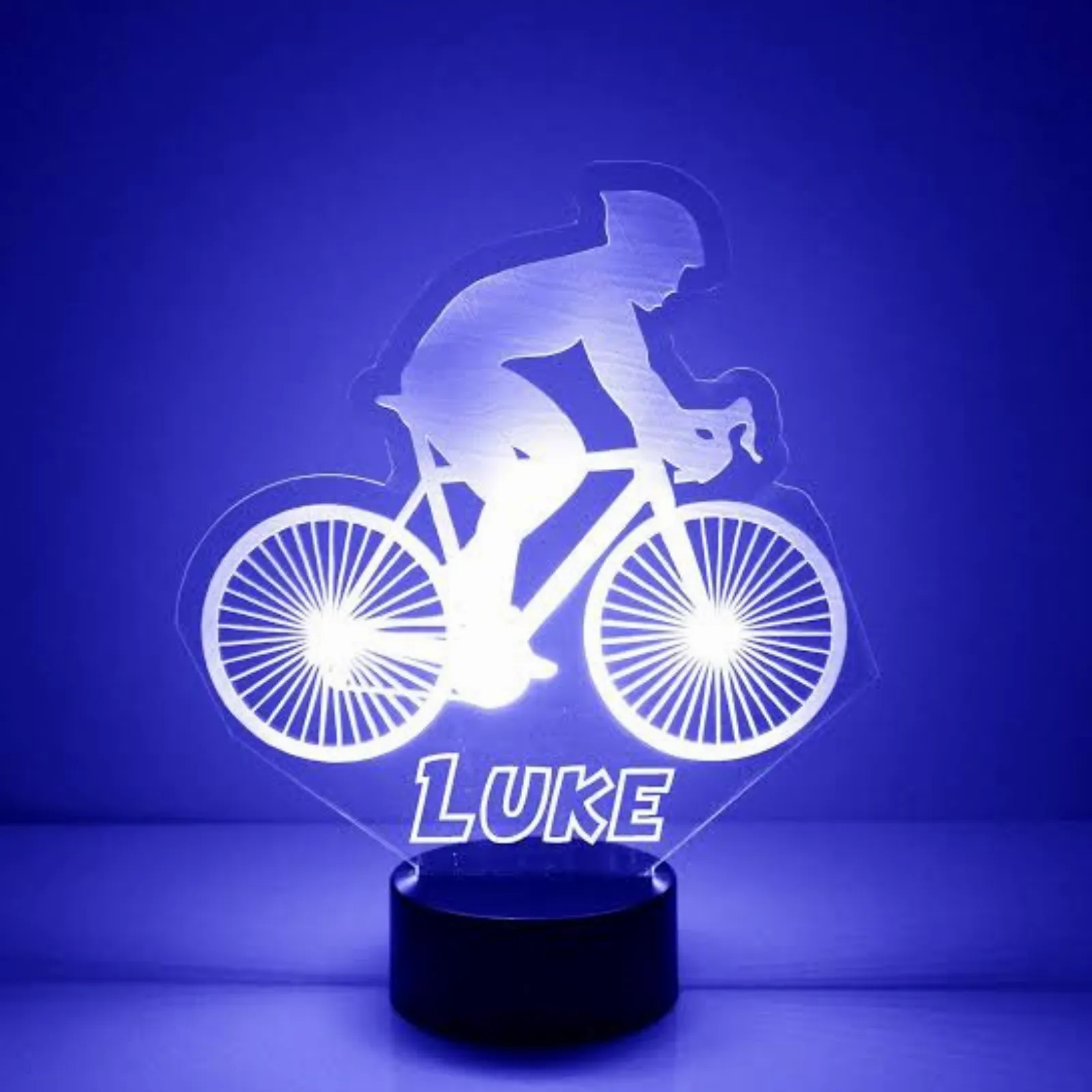 Personalised Bicycle Custom Led Night Light