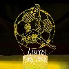 Personalised soccer ball player led custom night light