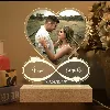 Love hear infinity custom name and photo valentine gift