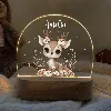 personalised cute baby deer led night light