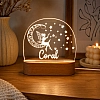 Personalised fairy on moon led night light