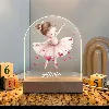 personalised cute ballerina and love hearts led night light