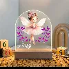 Personalised cute ballerina fairy led night light