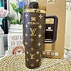Stanley louis vuitton cup 40 oz brown come with straw and box