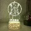 Personalised baseball player custom led night light