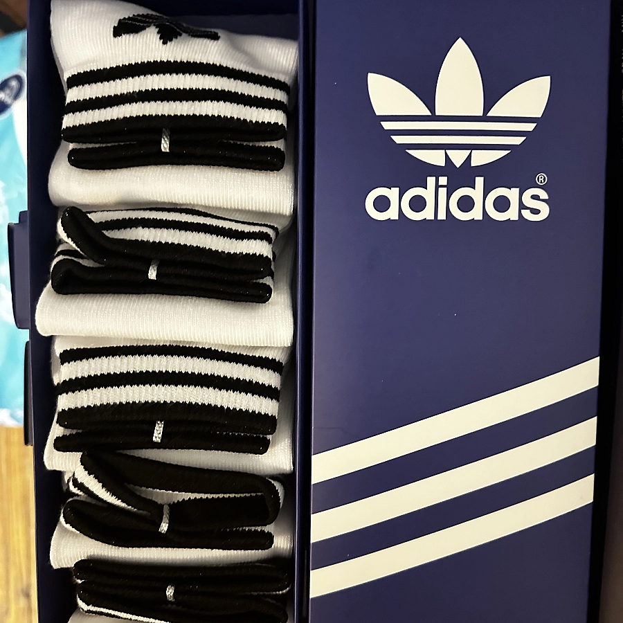 White Adidas Ankle Socks Pack Of 5 Low Cut Sports Socks For Men And Women Size 36-44