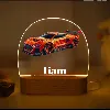 Personalised red supercar acrylic led custom night light