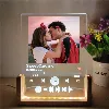 Personalised romantic couples photo with spotify led night light