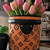Flower vase lv style decor house (no flowers)