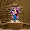 Personalised kpop demon hunters night light gift for kid