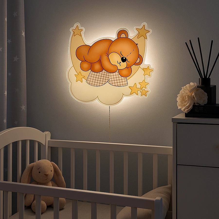 Teddy Bear Wall Lamp