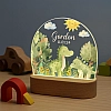 Personalized dinosaur night light