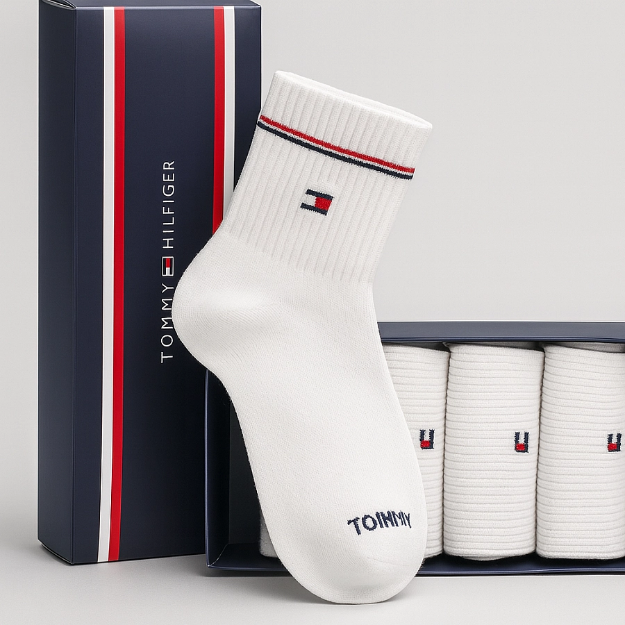 5 Pairs Tommy Hifiger Socks