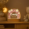 Personalised rainbow flower night light
