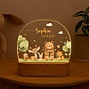 Personalised animal night light