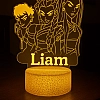 Personalised kpop demon hunters night light