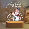 Personalised snowman night light