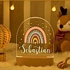 Personalised rainbow night light kid room decor