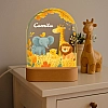 Personalised safari animal night light