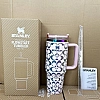 Stanley tumbler 40oz pink coach print
