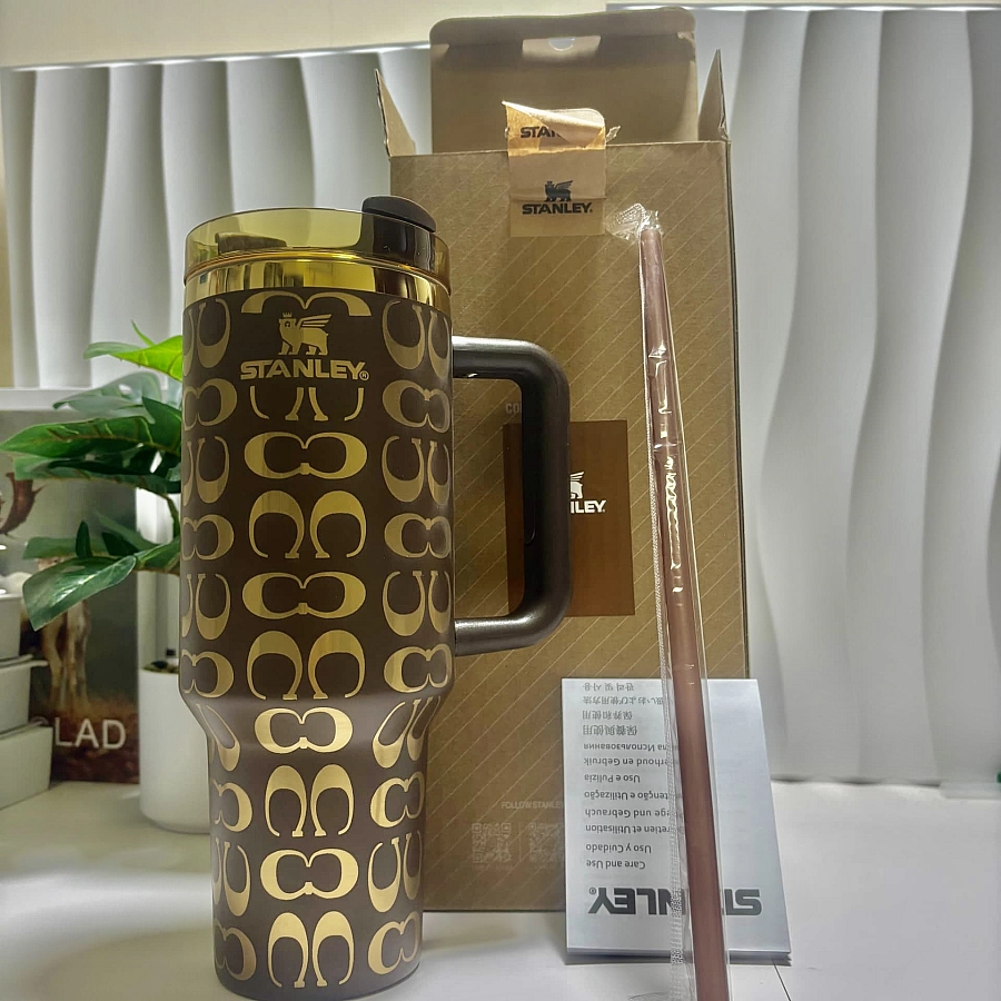 Brown Coach Stanley Tumbler 40oz