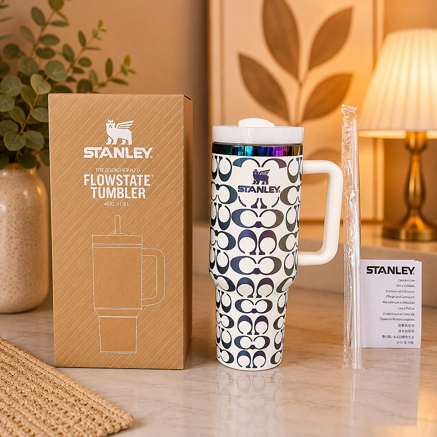 White Coach Stanley Tumbler 40oz