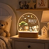 1 thumbnail Safari-animal-night-light-wooden-base-nursery-decor