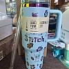 Stitch stanley tumbler 40oz drinkware blue