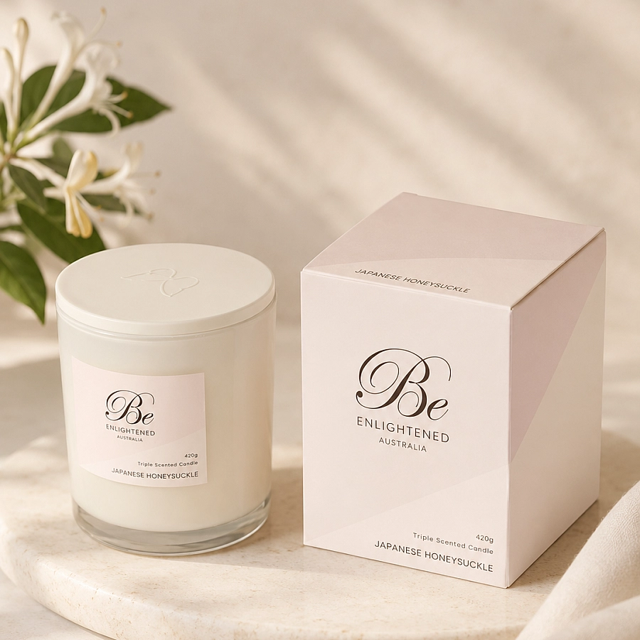 Japanese Honeysuckle Triple Scented 2 Wick 420g Candle