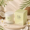 Tropical coconut triple scented 2 wick 420g candle