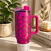 Pink coach stanley tumbler 40oz